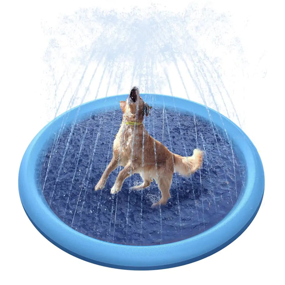 Summer Splash Pet Sprinkler Pad: Inflatable Cooling Mat